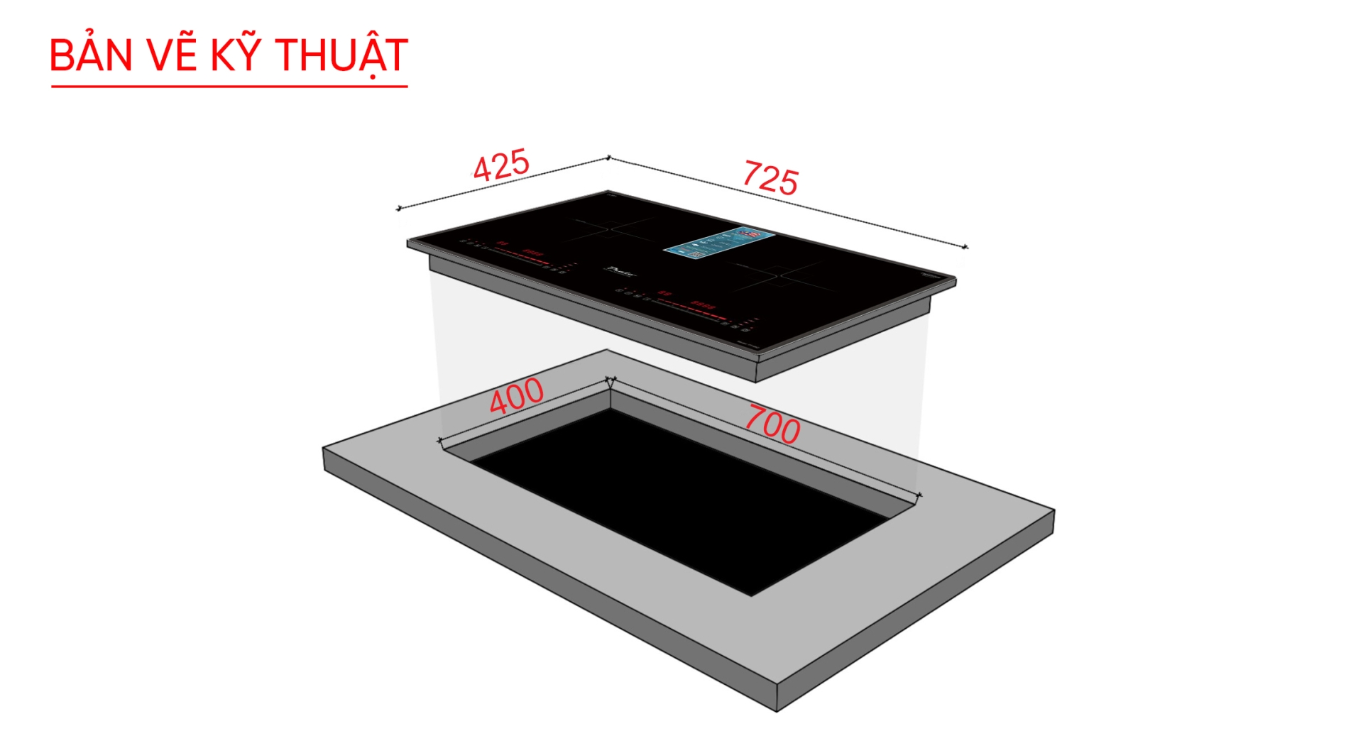 Bếp từ Model: PT-662 (2 phiên bản)